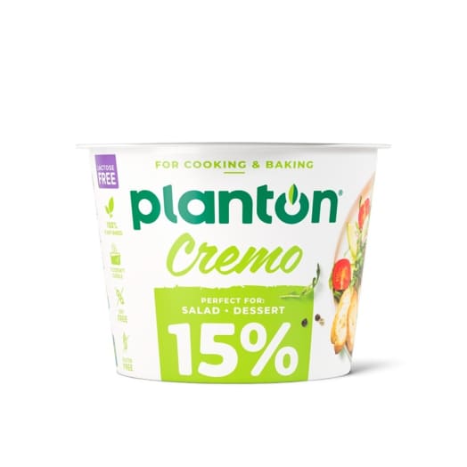 PLANTON Creamo Cremo 15% - Roślinny zamiennik śmietany do gotowania i pieczenia