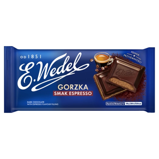 WEDEL Gorzka czekolada o smaku espresso