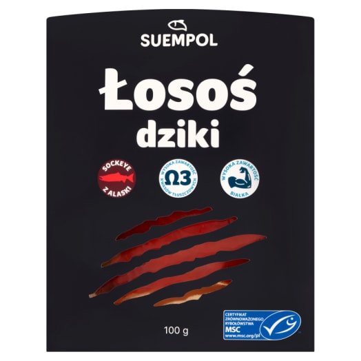 SUEMPOL Premium Łosoś z Alaski wędzony plasterkowany