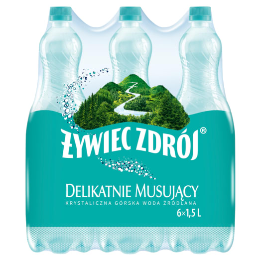 ŻYWIEC ZDRÓJ Delikatnie musujący Woda źródlana