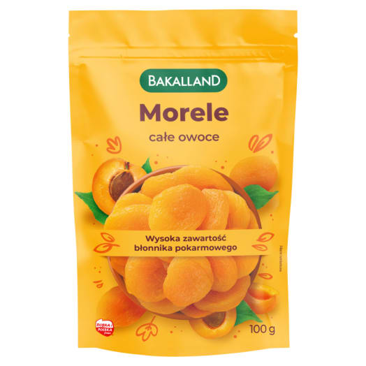 BAKALLAND Morele suszone (całe owoce)
